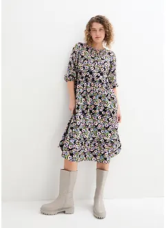 Midi jurk van viscose, bonprix