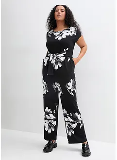 Jumpsuit met strikceintuur, bonprix