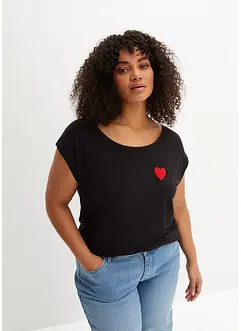 High-low shirt van soepel vallende viscosemix, bonprix