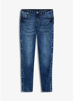 Skinny stretch jeans met mid waist, bonprix