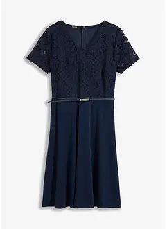 Jurk met riem, bonprix