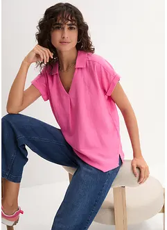 Tuniekblouse van een lichte linnenmix, bonprix