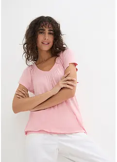 Shirt in een viscosemix, korte mouw, bonprix