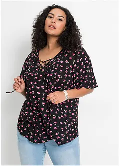 Tuniek met vetersluiting, bonprix
