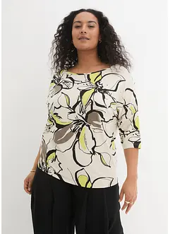 Shirt met vleermuismouwen en een bloemenprint, bonprix