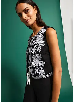 Gilet met borduursel, bonprix