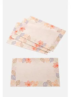 Placemats met bladerprint (set van 4), bonprix