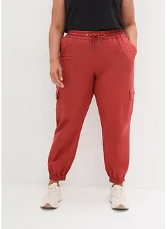 Cargo broek met linnen, bonprix