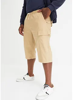 Cargo instapbermuda met linnen, bonprix