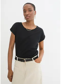Shirt met zijde, bonprix