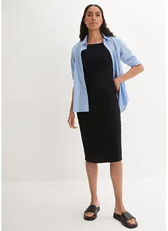 Stretch shirtjurk met biologisch katoen, bonprix