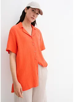 Lange mousseline overhemdblouse, bonprix