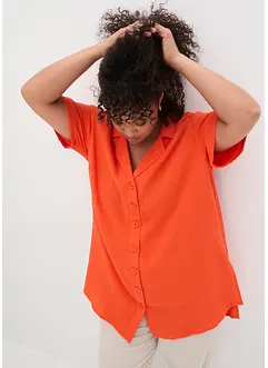 Lange mousseline overhemdblouse, bonprix