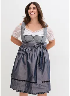 Dirndl met jacquard en schort (2-dlg. set), bonprix