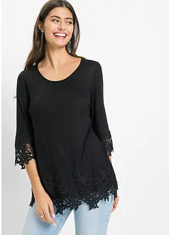 Shirt met kant, bonprix