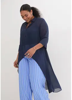 Chiffon blouse met volants, bonprix