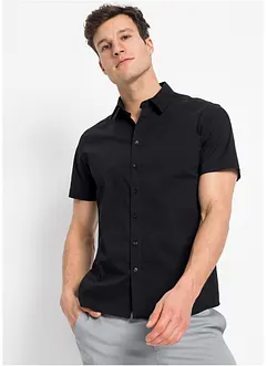 Stretch overhemd met korte mouwen, slim fit, bonprix