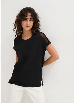 Luchtig shirt met kant, bonprix