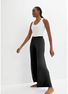 Pyjamabroek met wijde pijpen en viscose, bonprix