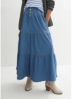 Denim strokenrok, bonprix