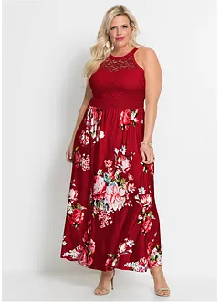 Jersey jurk met kanten lijfje, bonprix