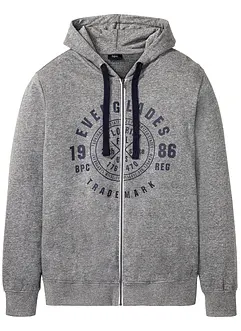 Sweatvest met capuchon en comfort fit, bonprix