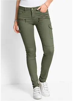Cargo broek van elastisch katoenmix, bonprix