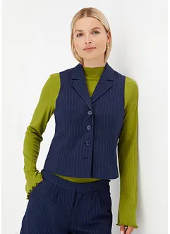 Gilet met krijtstrepen, bonprix