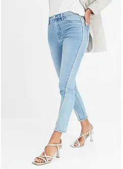 Skinny jeans met stras, bonprix