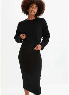 Gebreide jurk en shirt (2-dlg. set), bonprix