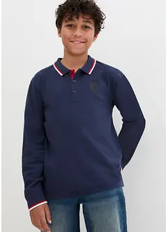 Poloshirt van biologisch katoen, lange mouw, bonprix