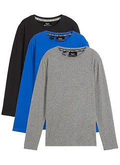 Longsleeve met biologisch katoen (set van 3), bonprix