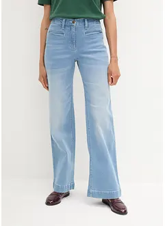 Flared Marlene Dietrich jeans, mid waist, bonprix