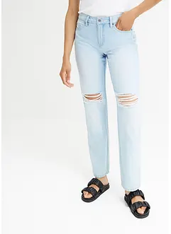 Straight jeans met destroyed effecten, bonprix