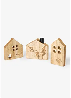 Ornament huizen (3-dlg. set), bonprix