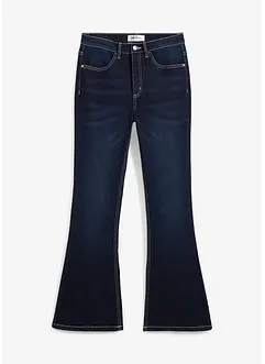 Flared stretch jeans met high waist, bonprix