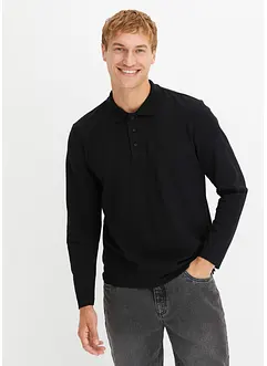 Piqué poloshirt met lange mouwen, bonprix