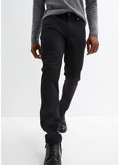 Essential regular fit stretch broek, straight met biologisch katoen, bonprix