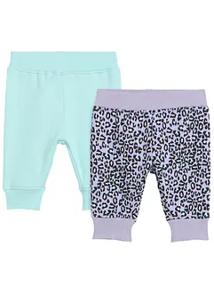 Baby sweatpants (set van 2) van biologisch katoen, bonprix