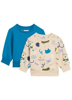 Baby sweater (set van 2), bonprix