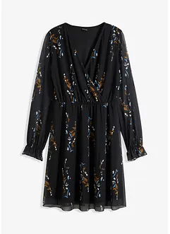 Gedessineerde mesh jurk, bonprix