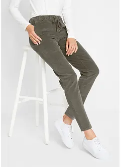 Corduroy broek met comfortabele tailleband, bonprix