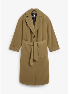 Lange jas in wollen look, bonprix