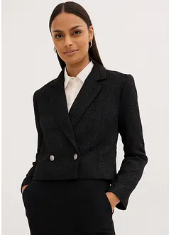 Bouclé blazer met glanzend garen, bonprix