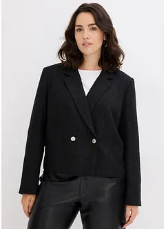 Bouclé blazer met glanzend garen, bonprix