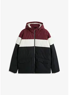 Colourblocking winterjas met capuchon, bonprix