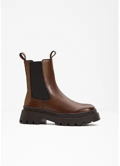 Chelsea boots van leer, bonprix