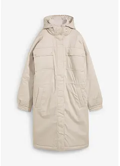 Lange, gewatteerde parka, bonprix