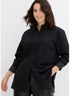 Overhemdblouse met studs, bonprix