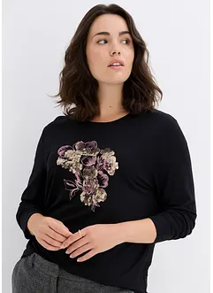 Longsleeve met pailletten, bonprix